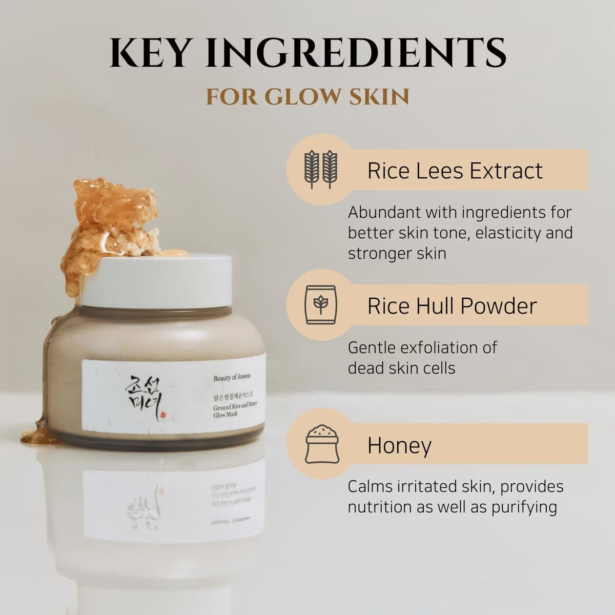 Beauty of Joseon Ground Rice and Honey Glow Mask – 150 ml