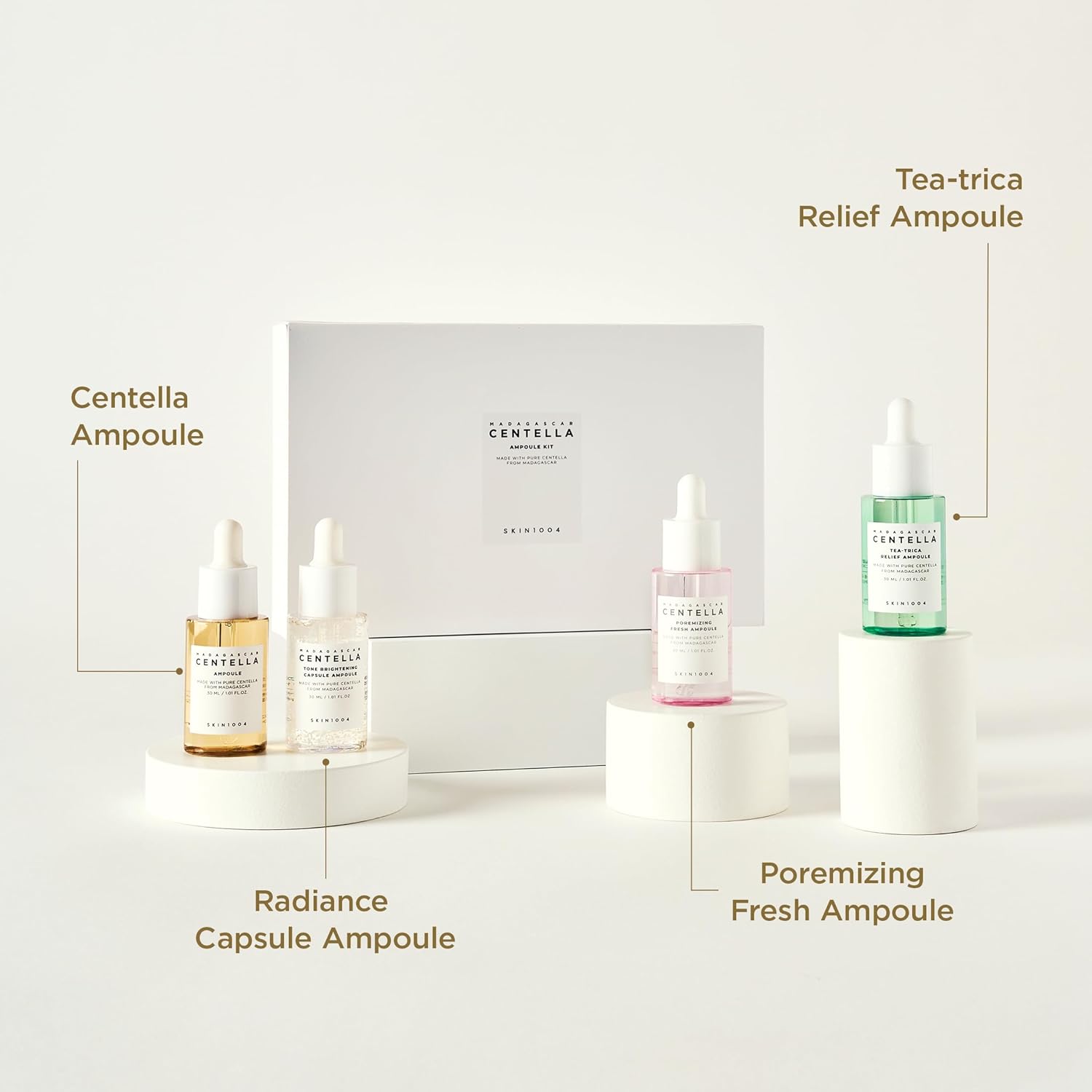 SKIN1004 Madagascar Centella Ampoule Kit – 4 Mini Ampoules