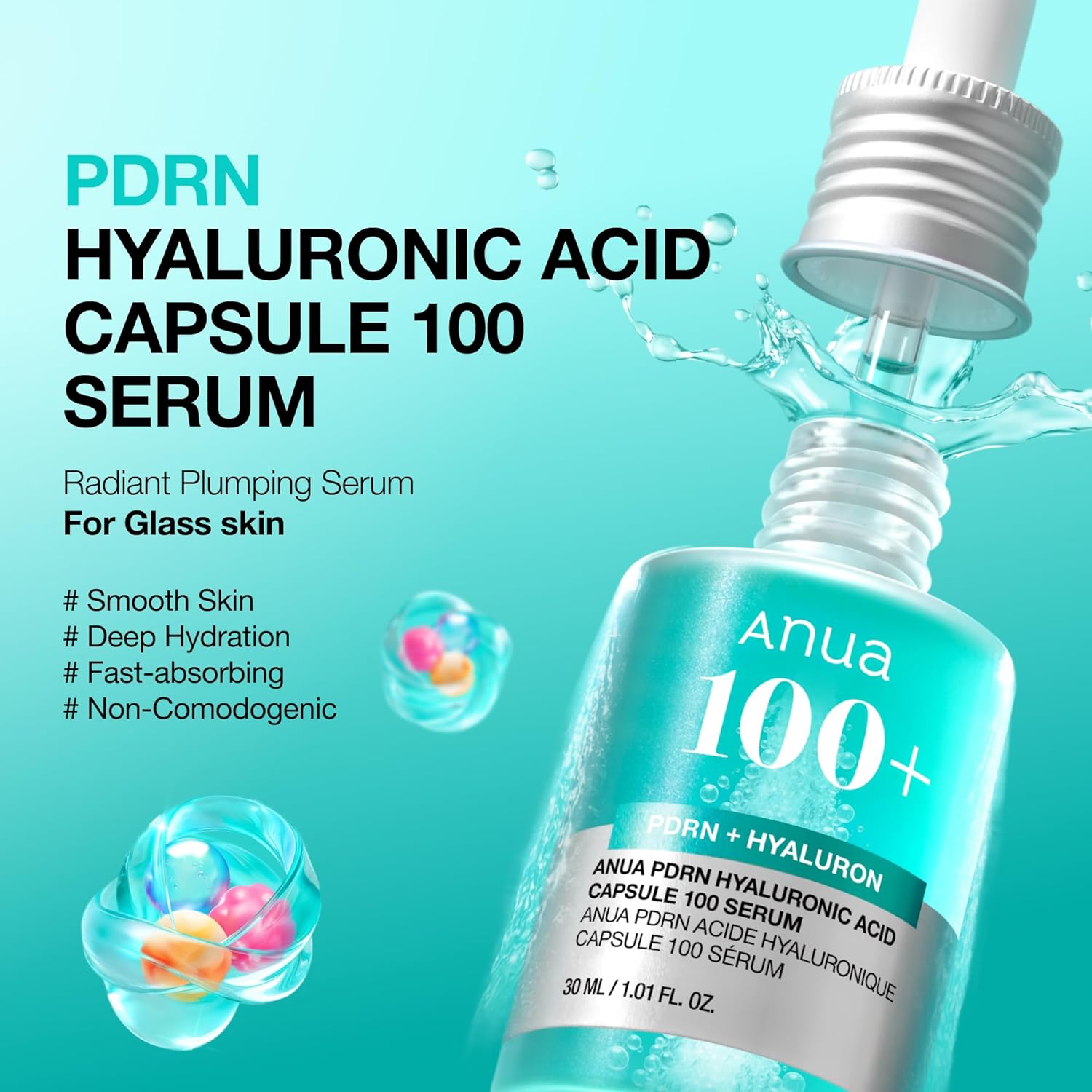 Anua Sérum PDRN à l'acide hyaluronique en capsules 100% 30ml