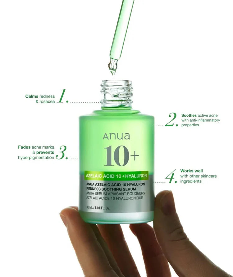 Anua Azelaic Acid 10 Hyaluron Redness Soothing Serum [30ml]