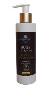 HUILE DE MASSAGE OR ET ACIDE HYALURONIQUE